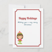 Leckerei Yo's ELF Merry Blissmas Voucher Holder (Rückseite)