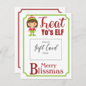 Leckerei Yo's ELF Merry Blissmas Voucher Holder (Vorne/Hinten)