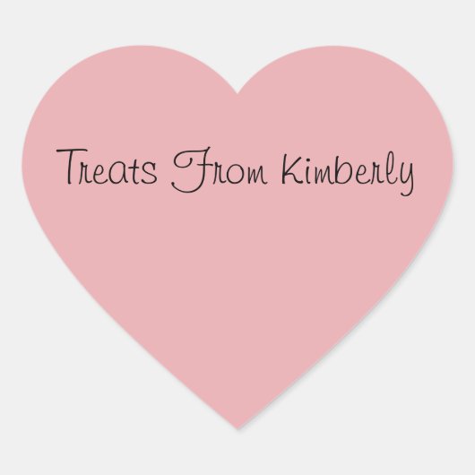 Leckereien aus, anpassen Herz-Aufkleber (Vorderseite)