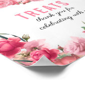 Leckereien Babydusche signieren Silver Flamingo Ba Poster (Ecke)