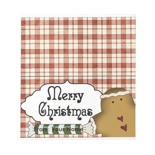 Leckereien-Beutel für Candy oder Holiday Notizblock (Vorderseite)