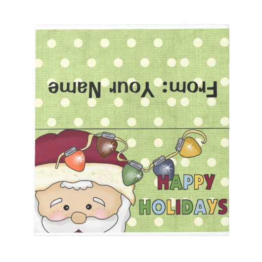 Leckereien-Beutel für Candy oder Holiday Notizblock (Vorderseite)