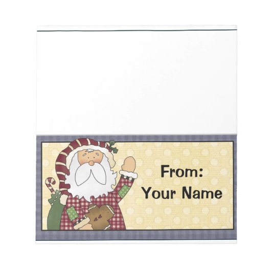 Leckereien-Beutel für Candy oder Holiday Notizblock (Vorderseite)