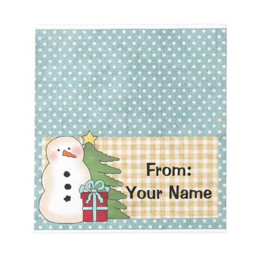 Leckereien-Beutel für Candy oder Holiday Notizblock (Vorderseite)