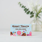 Leckereien Candy Business Card Visitenkarte (Stehend Vorderseite)