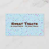 Leckereien Candy Business Card Visitenkarte (Rückseite)