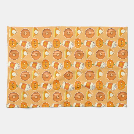 Leckereien der Herbstsaison Geschirrtuch (Horizontal)