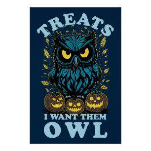 Leckereien, die ich ihnen Gewollt habe   Halloween Poster