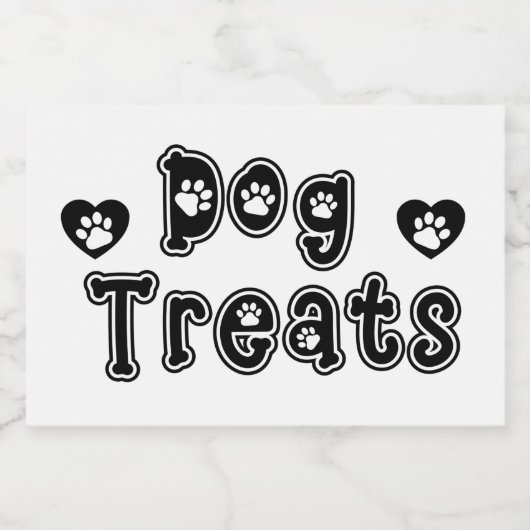 Leckereien einfügen Text drucken Lebensmitteletikett (Einzelnes Label)