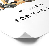 Leckereien für die Crew Bau Geburtstag Zeichen Poster (Ecke)