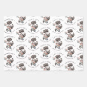 Leckereien für ein spezielles Kid Raccoon Wrapping Geschenkpapier Set (Vorderseite 2)