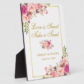 Leckereien für Hochzeiten in Aquarellfarben Fotoplatte (Seite)