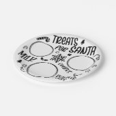 Leckereien für Weihnachten Pappteller (Schrägansicht)