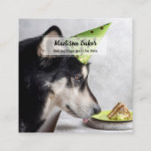 Leckereien Hausgebäck QR Quadratische Visitenkarte (Vorderseite)