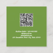 Leckereien Hausgebäck QR Quadratische Visitenkarte (Rückseite)