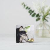 Leckereien Hausgebäck QR Quadratische Visitenkarte (Stehend Vorderseite)