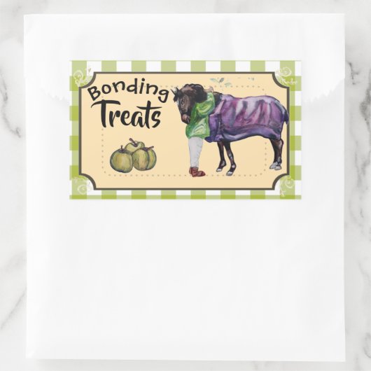 Leckereien Rechteckiger Aufkleber (Tasche)