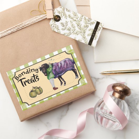 Leckereien Rechteckiger Aufkleber (Schenken)