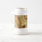 Leckereien Stein Bierglas (Vorderseite Links)