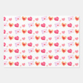 Leckereien und Liebe am Roten und Roten Valentinst Geschenkpapier Set (Vorderseite 2)