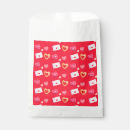 Leckereien und Liebe am Roten und Roten Valentinst Geschenktütchen