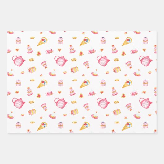 Leckereien und mehr Leckereien Geschenkpapier Set (Vorderseite 3)