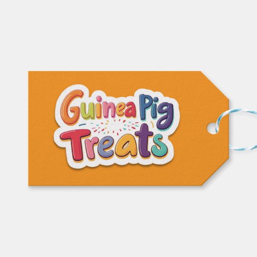 Leckereien von Guinea Geschenkanhänger (Vorderseite (Horizontal))
