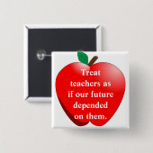 Leckereilehrer, als ob unsere Zukunft… depen Button (Vorne & Hinten)