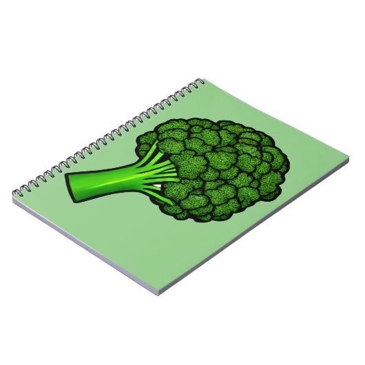 Leckerer Brokkoli Notizblock (Linke Seite)