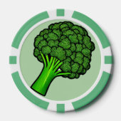 Leckerer Brokkoli Pokerchips (Vorderseite)