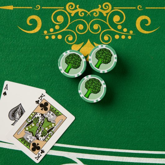 Leckerer Brokkoli Pokerchips (Pokertisch (Stapel))