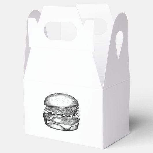 Leckerer Burger Geschenkschachtel (Geöffnet)