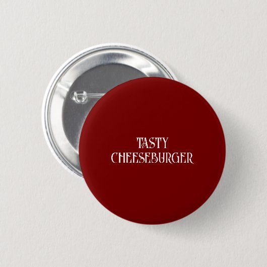 Leckerer Cheeseburger-Button Button (Vorne & Hinten)