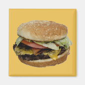 Leckerer Cheeseburger Magnet (Vorne)