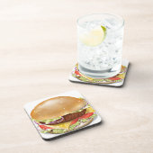 Leckerer Cheeseburger Untersetzer (Rechte Seite)
