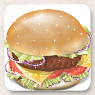 Leckerer Cheeseburger Untersetzer