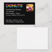 Leckerer Donut-Theme-Doughnut-Shop Visitenkarte (Vorne/Hinten)