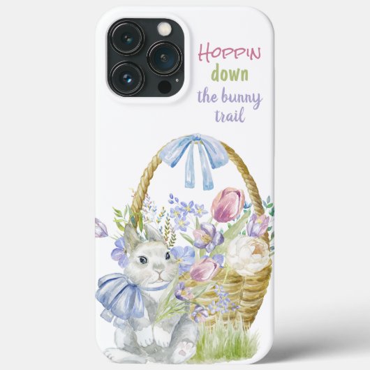 Leckerer Frühlingskorb Bunny Pastel Floral Case-Mate iPhone Hülle (Rückseite)