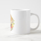 Leckerer Hamburger oder Cheeseburger. Jumbo-Tasse (Rechts)