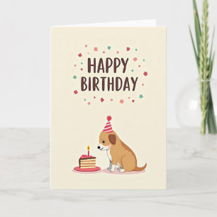 Leckerer Hundekuchen-Geburtstagskarte Karte