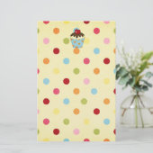 leckerer kleiner Kuchen Briefpapier (Stehend Vorderseite)