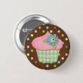 leckerer kleiner Kuchen Button (Vorne & Hinten)