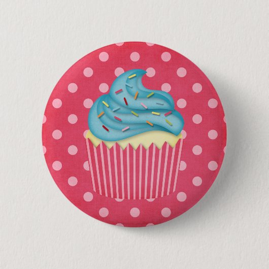 leckerer kleiner Kuchen Button (Vorderseite)