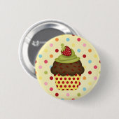 leckerer kleiner Kuchen Button (Vorne & Hinten)