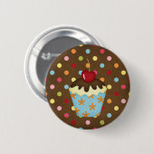 leckerer kleiner Kuchen Button (Vorne & Hinten)