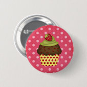 leckerer kleiner Kuchen Button (Vorne & Hinten)