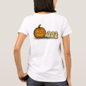 Leckerer Kürbis mit drei Spooky Geistern T-Shirt (Rückseite)