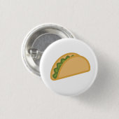 Leckerer Minimalistic Taco Emoji Button (Vorne & Hinten)