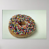Leckerer Regenbogensprinkdonut Poster (Vorne)