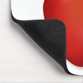 Leckerer roter köstlicher Apfel  Mousepad (Ecke)